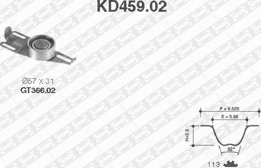 SNR KD459.02 - Komplet zupčastog remena www.molydon.hr