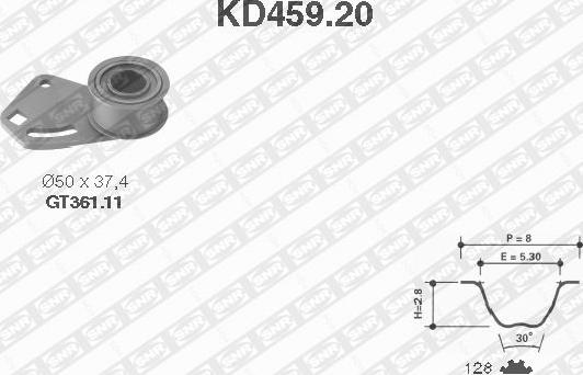 SNR KD459.20 - Komplet zupčastog remena www.molydon.hr