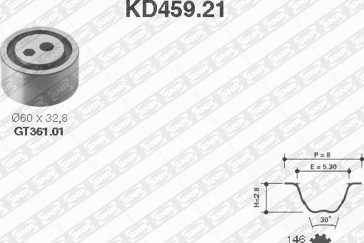 SNR KD459.21 - Komplet zupčastog remena www.molydon.hr