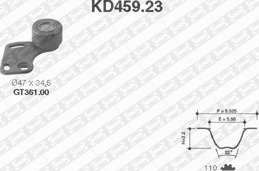 SNR KD459.23 - Komplet zupčastog remena www.molydon.hr