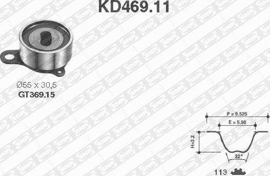 SNR KD469.11 - Komplet zupčastog remena www.molydon.hr