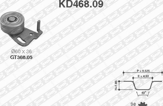 SNR KD468.09 - Komplet zupčastog remena www.molydon.hr