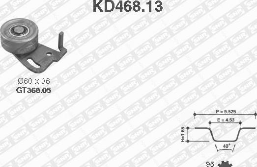 SNR KD468.13 - Komplet zupčastog remena www.molydon.hr