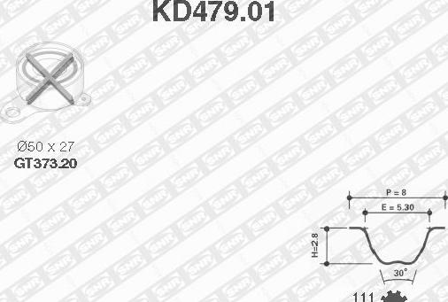 SNR KD479.01 - Komplet zupčastog remena www.molydon.hr