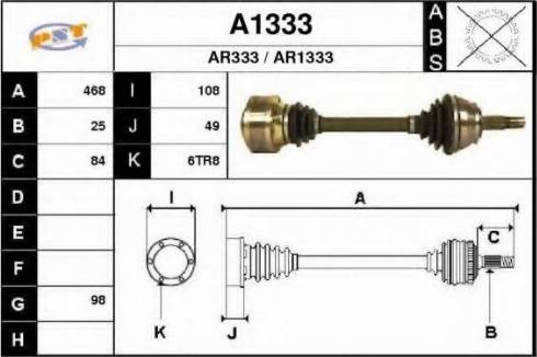 SNRA A1333 - Pogonska osovina www.molydon.hr