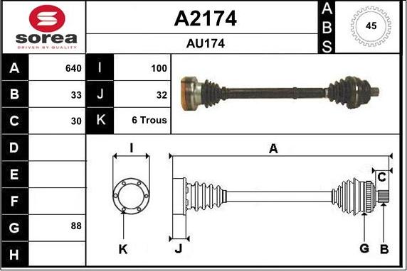 SNRA A2174 - Pogonska osovina www.molydon.hr