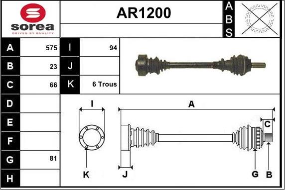 SNRA AR1200 - Pogonska osovina www.molydon.hr