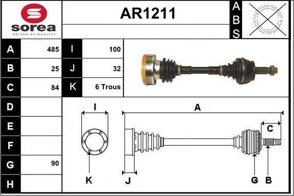 SNRA AR1211 - Pogonska osovina www.molydon.hr