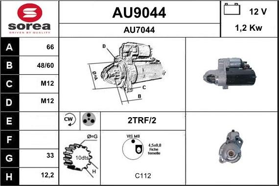 SNRA AU9044 - Starter www.molydon.hr