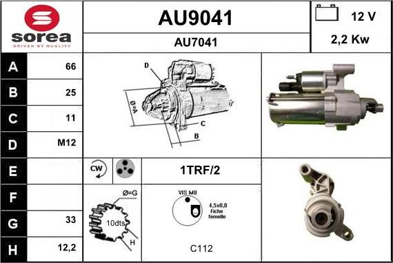 SNRA AU9041 - Starter www.molydon.hr