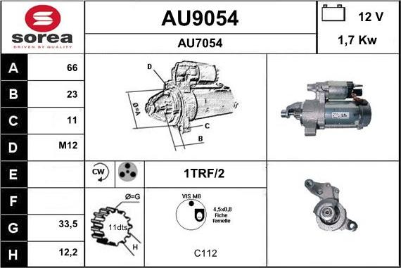 SNRA AU9054 - Starter www.molydon.hr