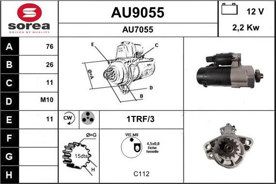 SNRA AU9055 - Starter www.molydon.hr