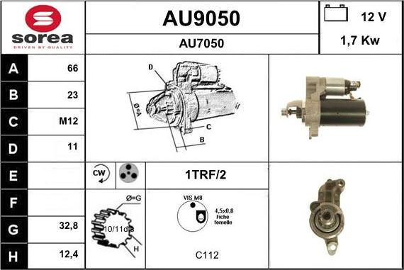 SNRA AU9050 - Starter www.molydon.hr