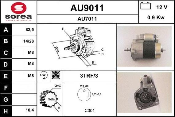 SNRA AU9011 - Starter www.molydon.hr