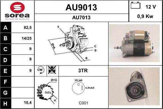 SNRA AU9013 - Starter www.molydon.hr