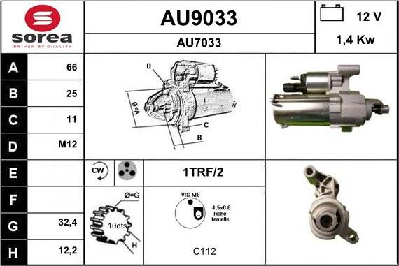 SNRA AU9033 - Starter www.molydon.hr