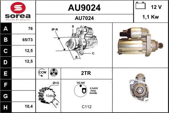 SNRA AU9024 - Starter www.molydon.hr