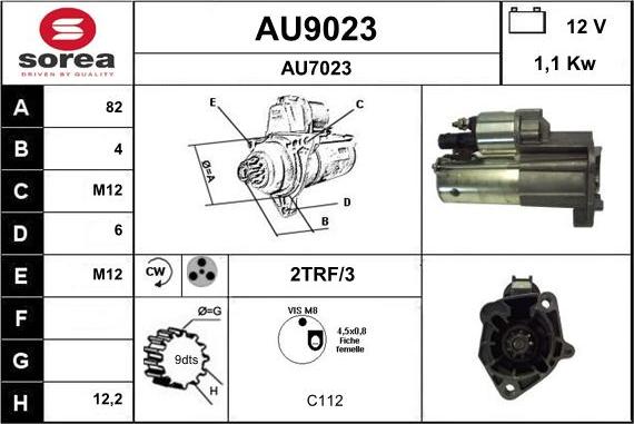 SNRA AU9023 - Starter www.molydon.hr