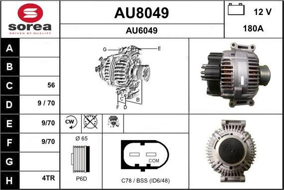 SNRA AU8049 - Alternator www.molydon.hr