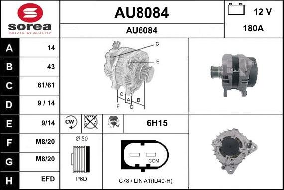 SNRA AU8084 - Alternator www.molydon.hr