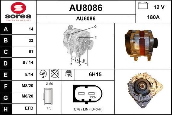 SNRA AU8086 - Alternator www.molydon.hr