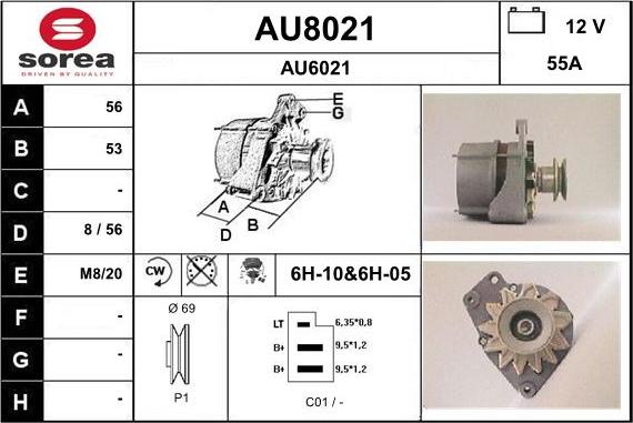 SNRA AU8021 - Alternator www.molydon.hr