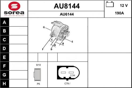 SNRA AU8144 - Alternator www.molydon.hr