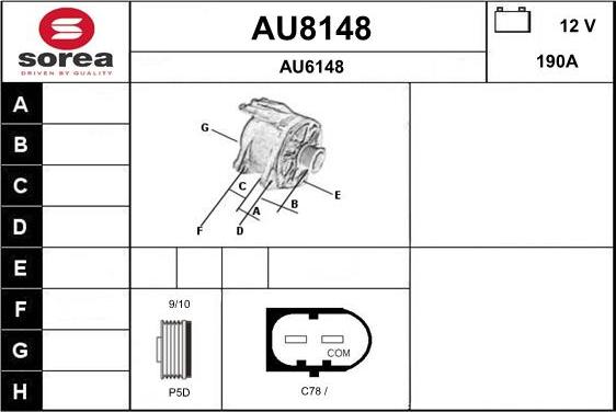 SNRA AU8148 - Alternator www.molydon.hr