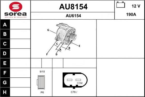 SNRA AU8154 - Alternator www.molydon.hr