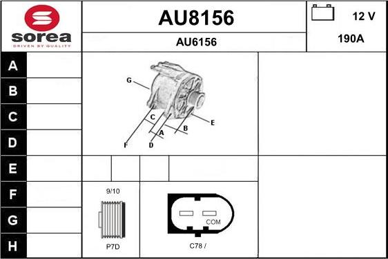 SNRA AU8156 - Alternator www.molydon.hr