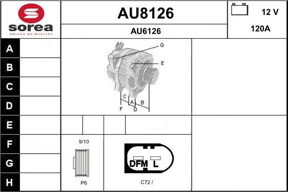 SNRA AU8126 - Alternator www.molydon.hr