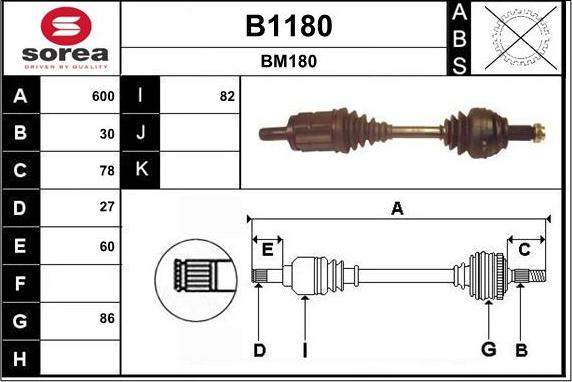 SNRA B1180 - Pogonska osovina www.molydon.hr