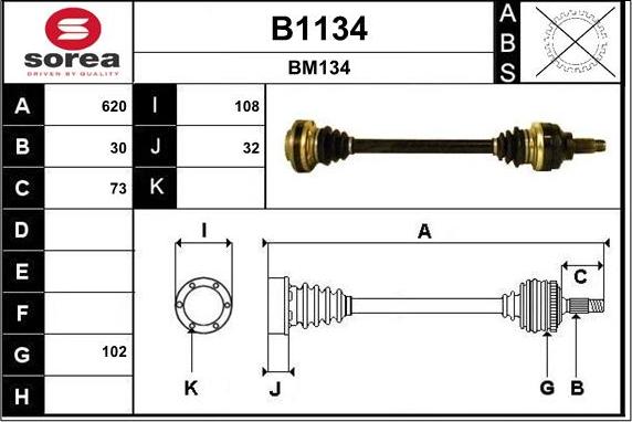 SNRA B1134 - Pogonska osovina www.molydon.hr