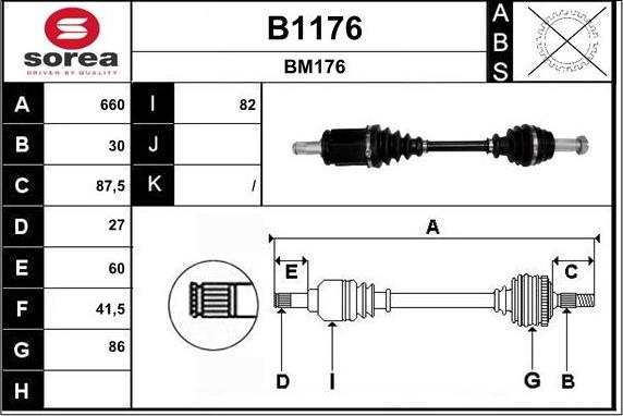 SNRA B1176 - Pogonska osovina www.molydon.hr