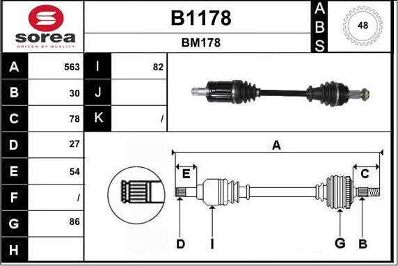 SNRA B1178 - Pogonska osovina www.molydon.hr