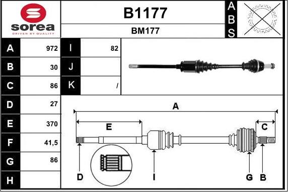 SNRA B1177 - Pogonska osovina www.molydon.hr