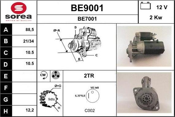 SNRA BE9001 - Starter www.molydon.hr