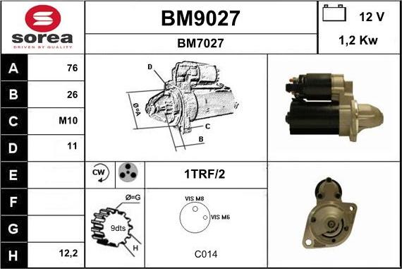 SNRA BM9027 - Starter www.molydon.hr