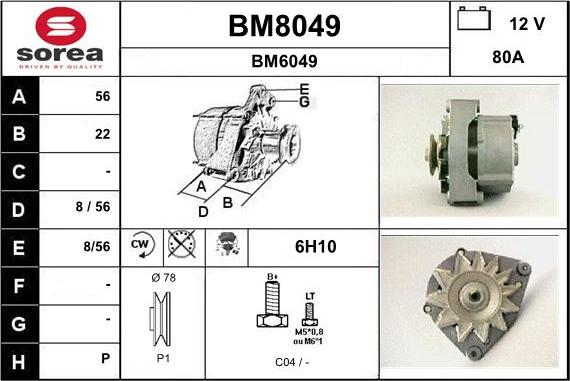 SNRA BM8049 - Alternator www.molydon.hr