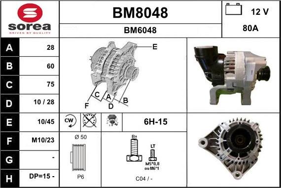 SNRA BM8048 - Alternator www.molydon.hr