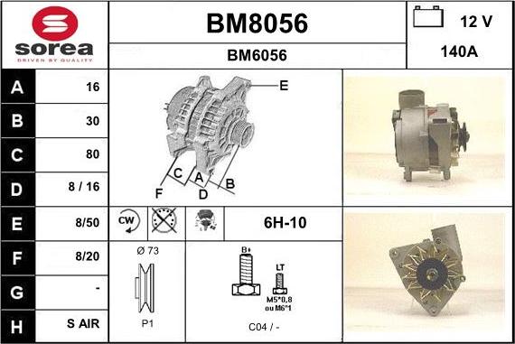 SNRA BM8056 - Alternator www.molydon.hr