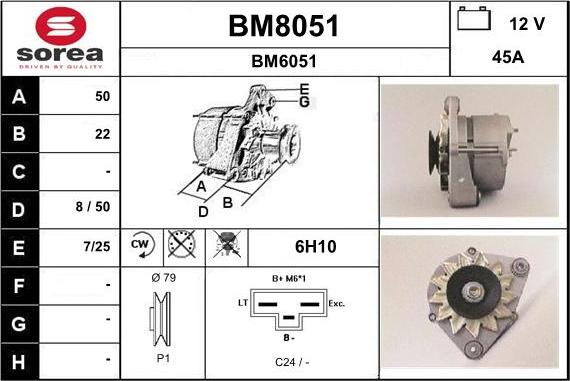 SNRA BM8051 - Alternator www.molydon.hr