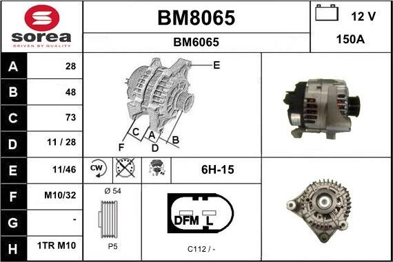 SNRA BM8065 - Alternator www.molydon.hr