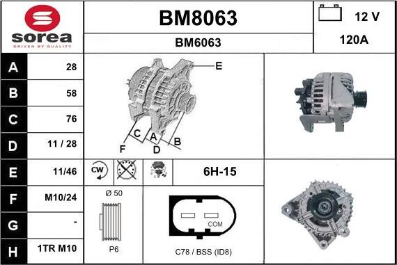 SNRA BM8063 - Alternator www.molydon.hr