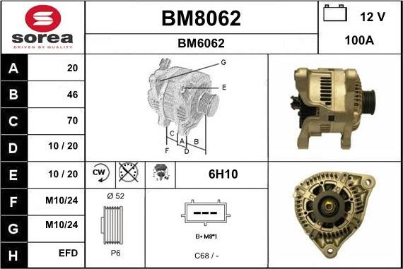 SNRA BM8062 - Alternator www.molydon.hr