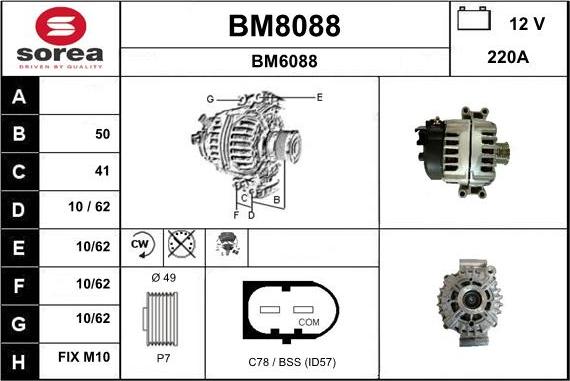 SNRA BM8088 - Alternator www.molydon.hr