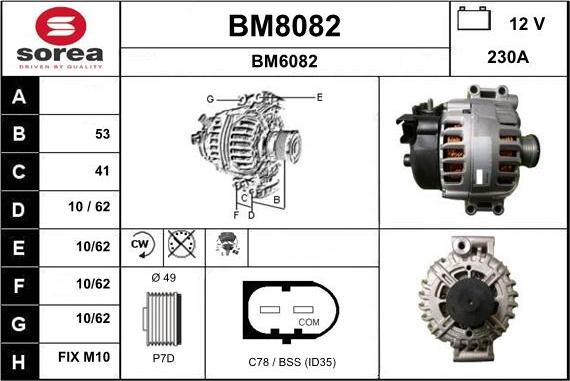 SNRA BM8082 - Alternator www.molydon.hr