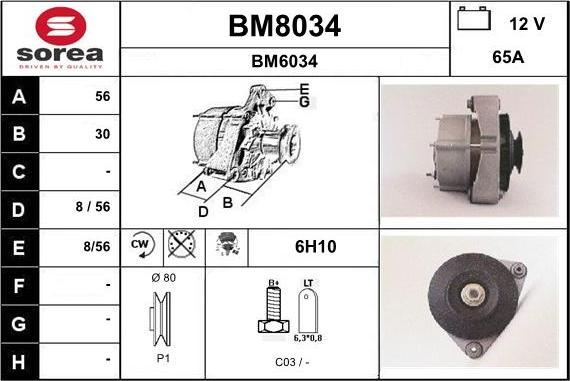 SNRA BM8034 - Alternator www.molydon.hr