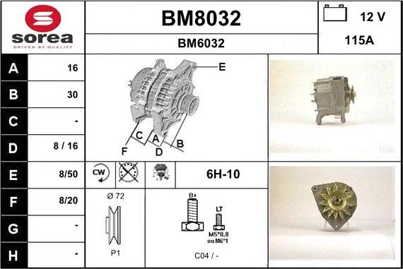 SNRA BM8032 - Alternator www.molydon.hr