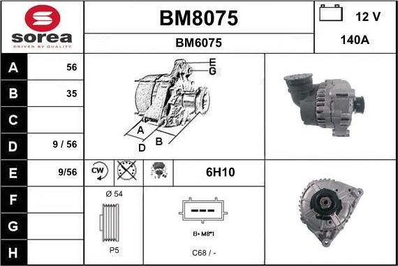 SNRA BM8075 - Alternator www.molydon.hr